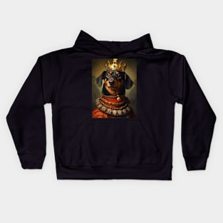 German Dachshund The King Kids Hoodie